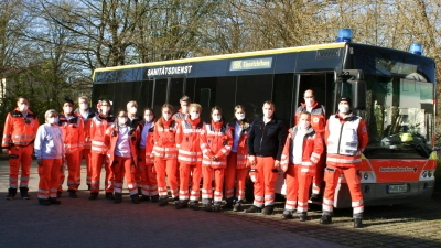 Team des BRK bei einem Impftag 2021. Jetzt endete der engagierte Einsatz der Helfer.  (Foto: BRK Ismaning)