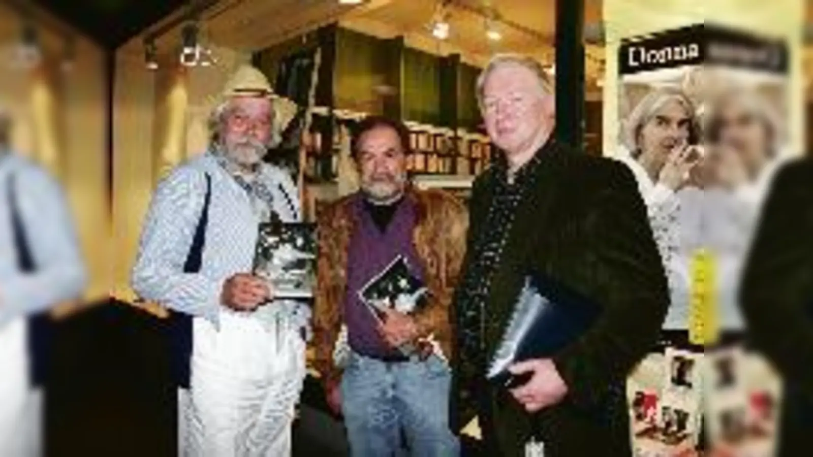 Die »Auslöser« der Schwabinger Krawalle: Wolfram Kunkel, Sitka Wunderlich und Michael Erber (v.l.) am Donnerstagabend bei der Buchpräsentation.	 (Foto: ms)