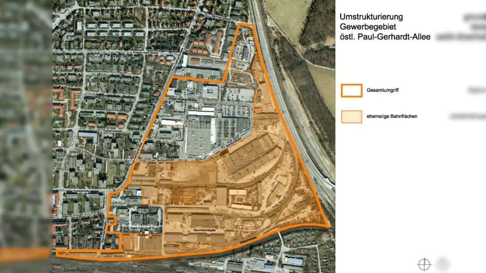 Das Wohnquartier an der Paul-Gerhardt-Allee soll bis 2022 fertig sein. Nun stehen auch die Namen für die neuen Straßenzüge fest. Die Berduxstraße behält aber ihren Namen, auch die Peter-Anders-Straße und die Paul-Gerhardt-Allee bleiben, wie sie sind. (Foto: Skizze Planungsreferat)