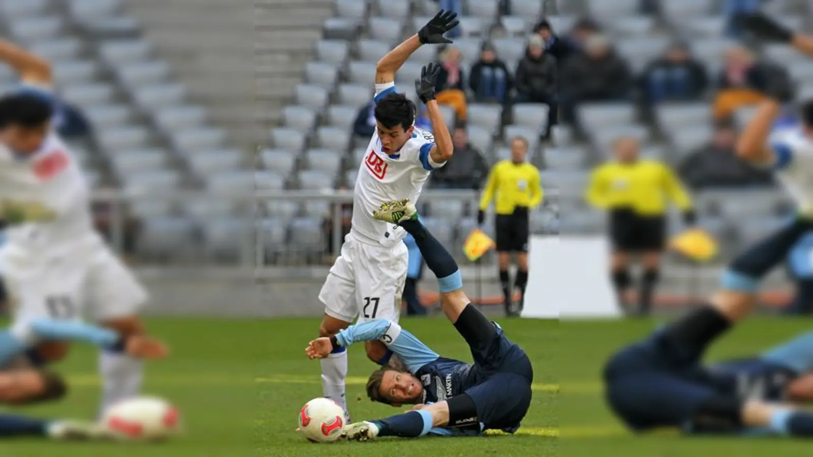 Verbissener Kampf: Benjamin Lauth.	 (Foto: A. Wild)