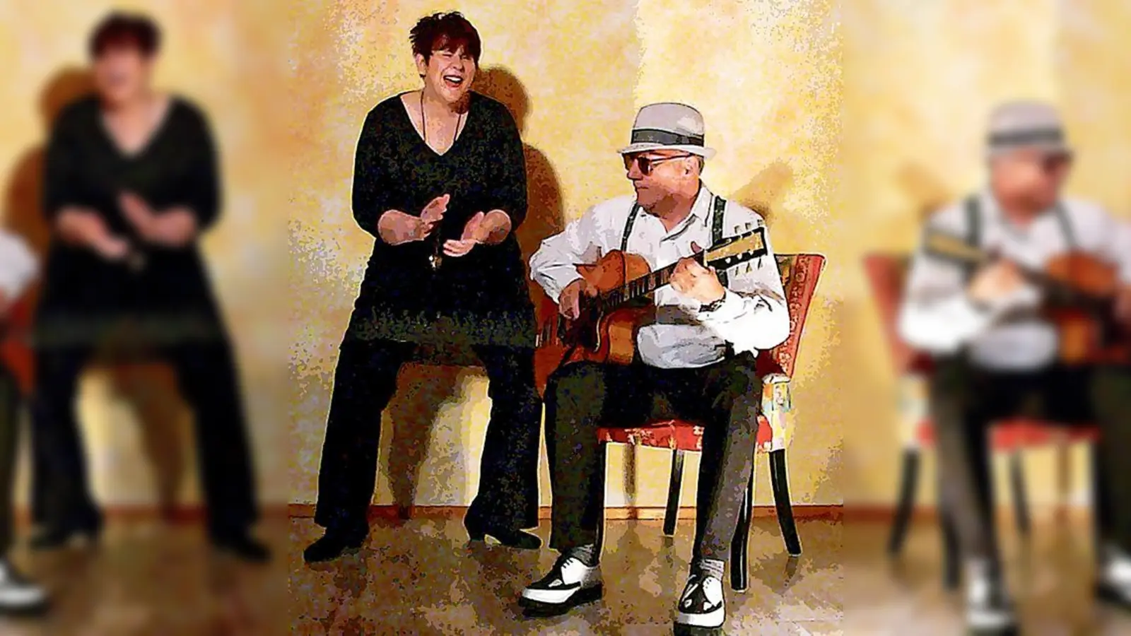 Musikalisch voll auf einer Wellenlänge: Bärbel Kober und Erich Burgmaier.	 (Foto: VA)