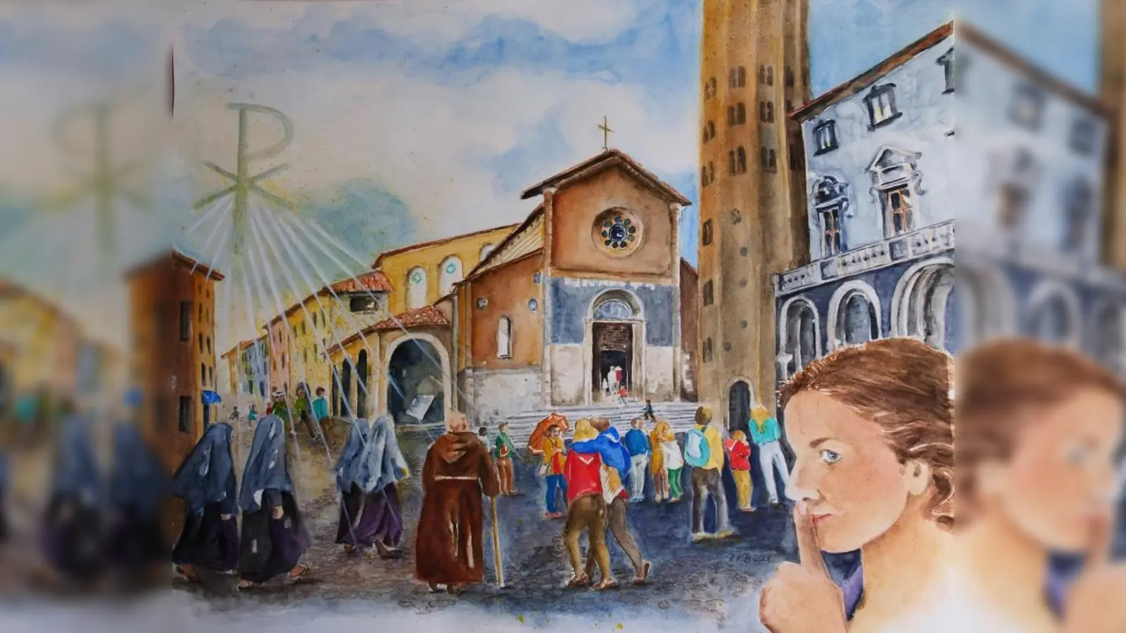 Zu den ausgestellten Bildern gehört auch das von Kahl Rosi-Orvieto, es trägt den Titel "Sant Andrea". (Foto: Kahl Rosi-Orvieto)