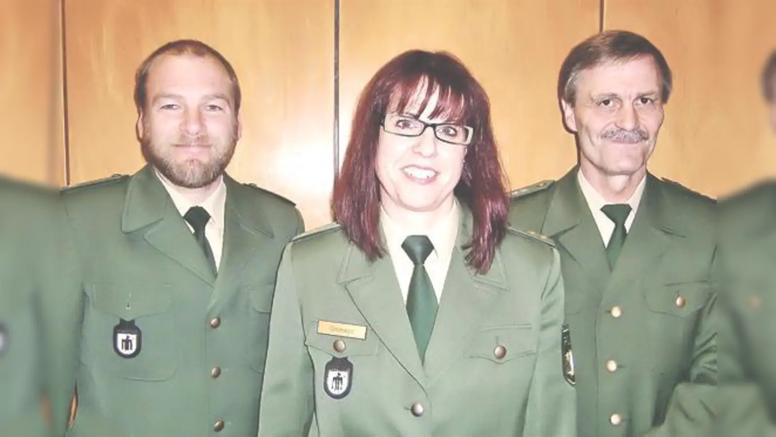 Andrea Ortmayr, Leiterin der Polizeiinspektion 22, zusammen mit Verkehrsexperte Andreas Kneißl (l.) und Polizeihauptkommissar Hans Knödl.	 (Foto: hgb)