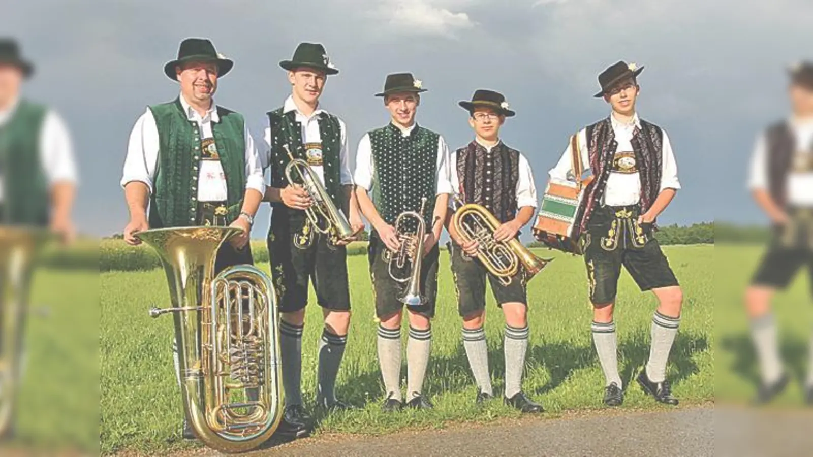 Beim Hoagartn der Stoabergler Gelting am Sonntag musizieren unter anderem »4er-Blech«. Nachwuchssorgen hat der traditionsreiche Verein nicht.	 (Foto: Verein)