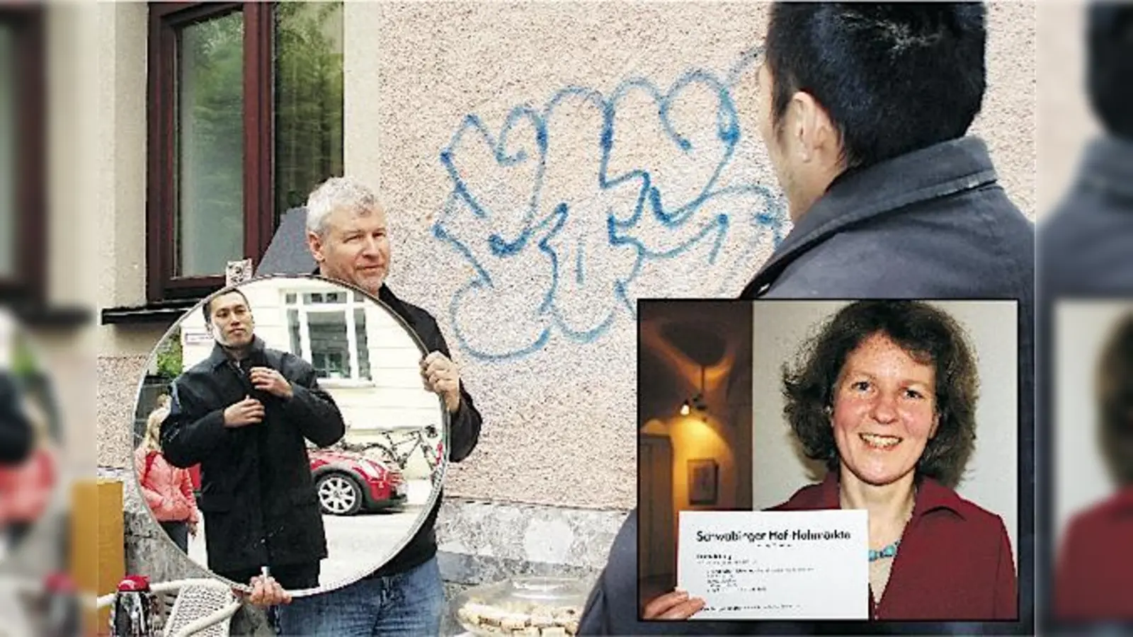 Bis 28. März zu den Schwabinger Hof-Flohmärkten anmelden: Dorothee Fichter (r.) freut sich auf viele teilnehmende Nachbarn.	 (Fotos: hw/scy)