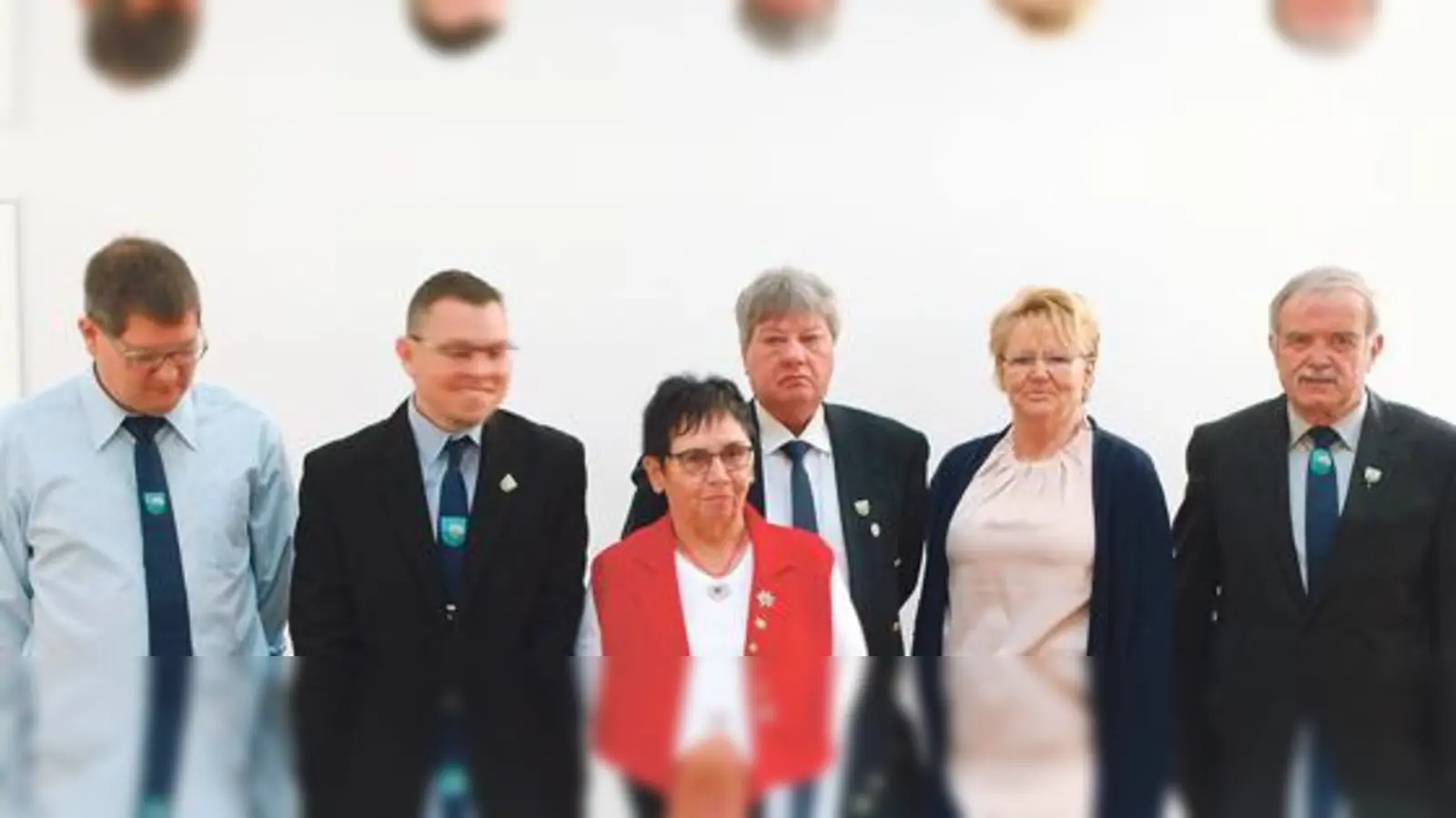 Die Vorstandschaft: Erwin Vogl, Thomas Bernauer, Anita Meyr, Bernd Meyr, Sieglinde Haas und Karl-Heinz Zenker (v. li.).	 (Foto: Verein)