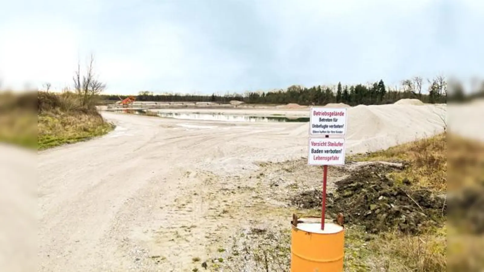 An Standort 1 müsste man nicht bei Null anfangen, hier wurde bereits auf einer passend großen Fläche Kies ausgebaggert.	 (Foto: bb)