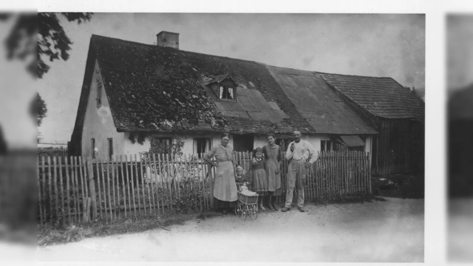 Fotos wie dieses zeigen, wie die Heimat früher aussah und machen Vergangenes wieder erlebbar. Hier das das 1953 abgebrannte Noder-Gütl in Weißenfeld.  (F.: Gem. Vaterstetten)