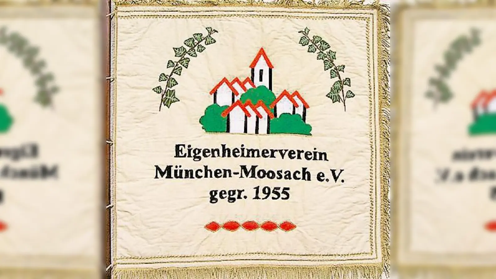 Fahnenweihe beim Eigenheimerverein.	 (Foto: Verein)
