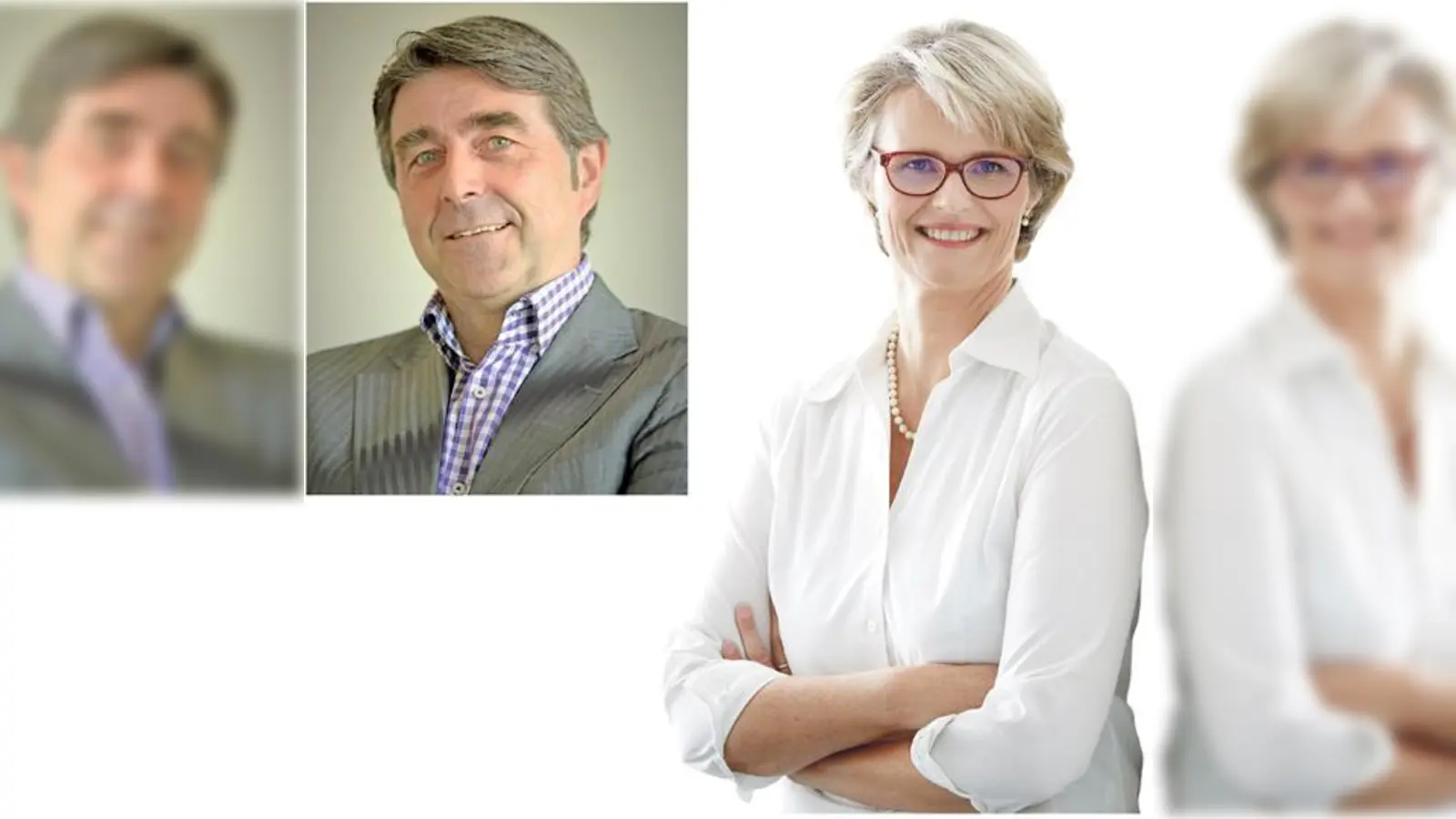 Der Frage des Geschäftsführers der RAG-Redaktionsservice GmbH, Frechen, Ulf-­Stefan Dahmen (li.) stellte sich Bundesbildungsministerin Anja Karliczek (großes Bild).	  (Foto: BMBF / Laurence Chaperon)