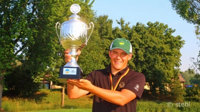 Tim Wiedemeyer vom Münchener GC gewinnt souverän mit großem Vorsprung die German Boys &amp; Girls Open im GC St. Leon-Rot<br> (Foto: DGV/Stebl)