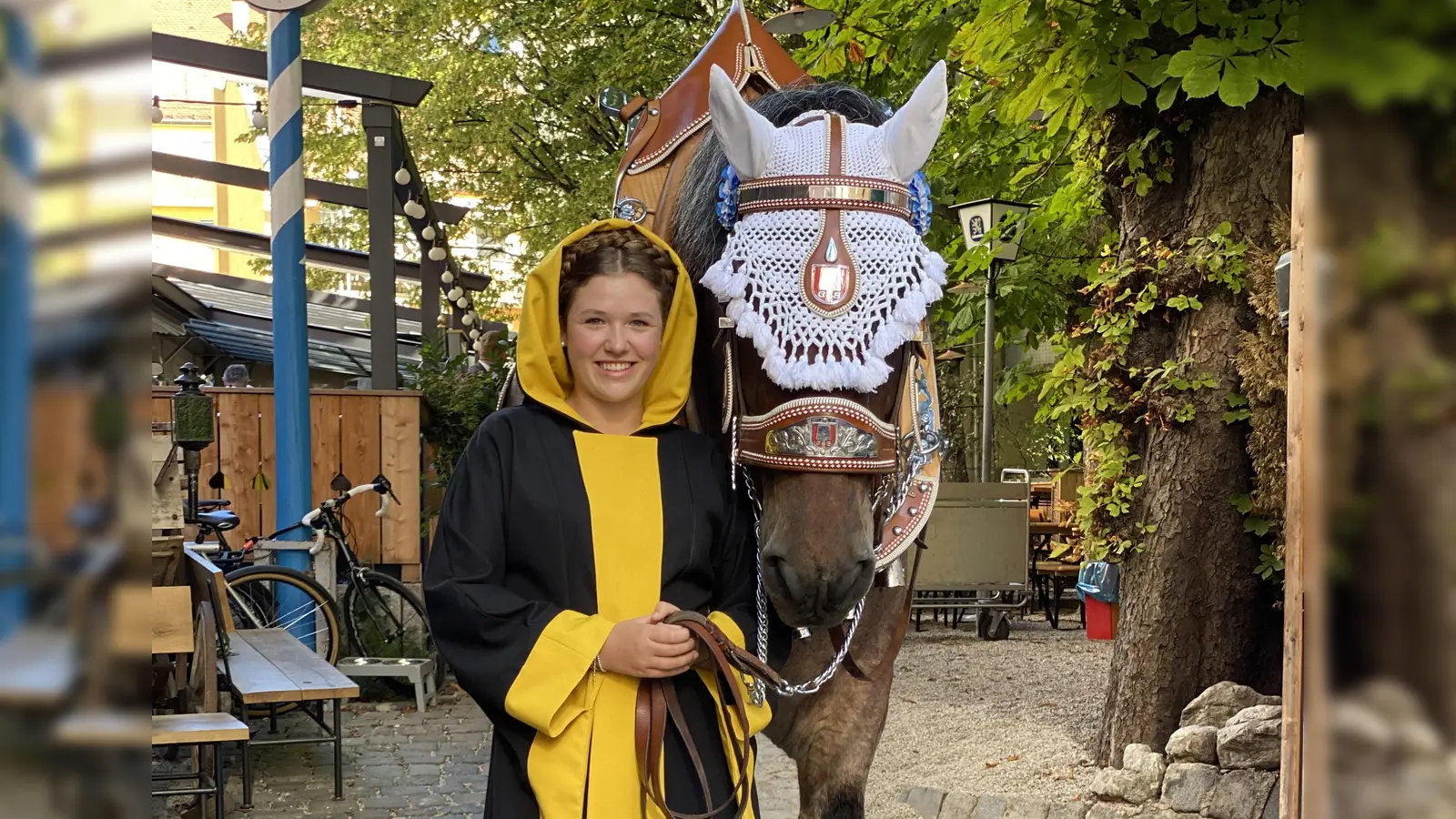 Das Münchner Kindl, Franziska Inselkammer, darf auf dem Oktoberfest natürlich auf keinen Fall fehlen. (Foto: Inselkammer)