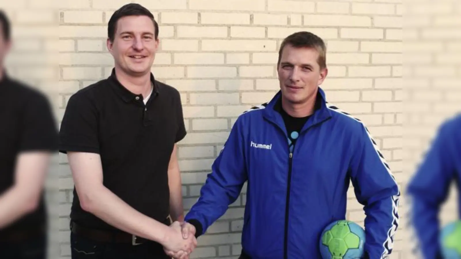 Abteilungsleiter Sebastian Weber (links) mit dem neuen Trainer Guido Goldbeck. 	 (Foto: Verein)