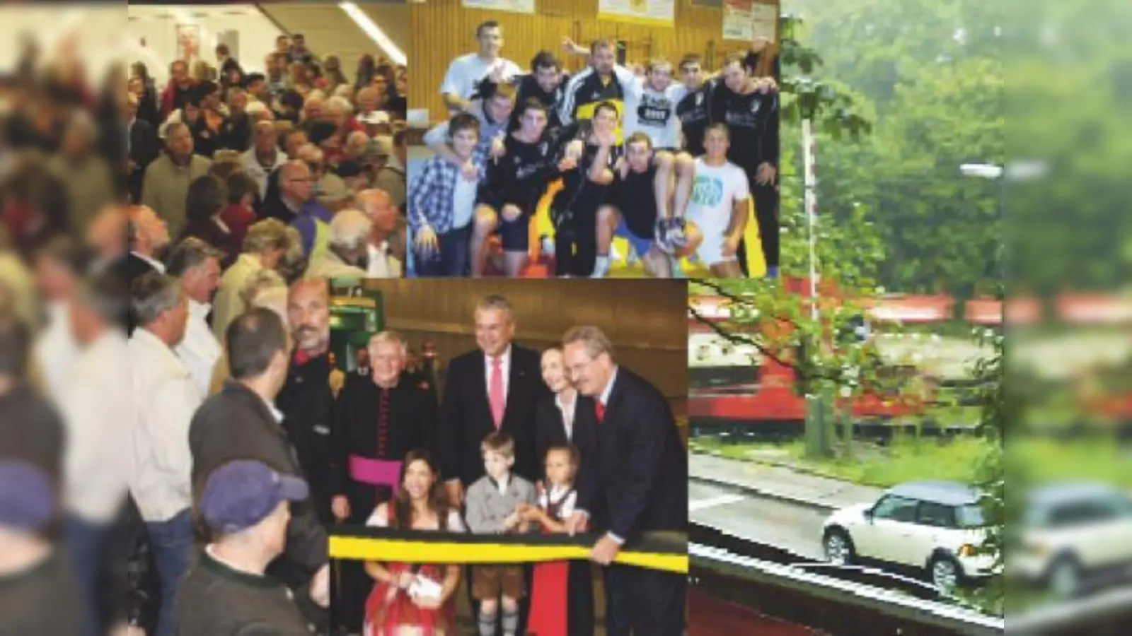 Die Eröffnung des Ringtunnels war das Highlight des Jahres. Manche Verkehrswege sollten in bestimmten Situationen lieber geschlossen bleiben (re.). Für die Unterföhringer Ringer gab es nur einen Weg: nach oben!	 (Fotos: Archiv)