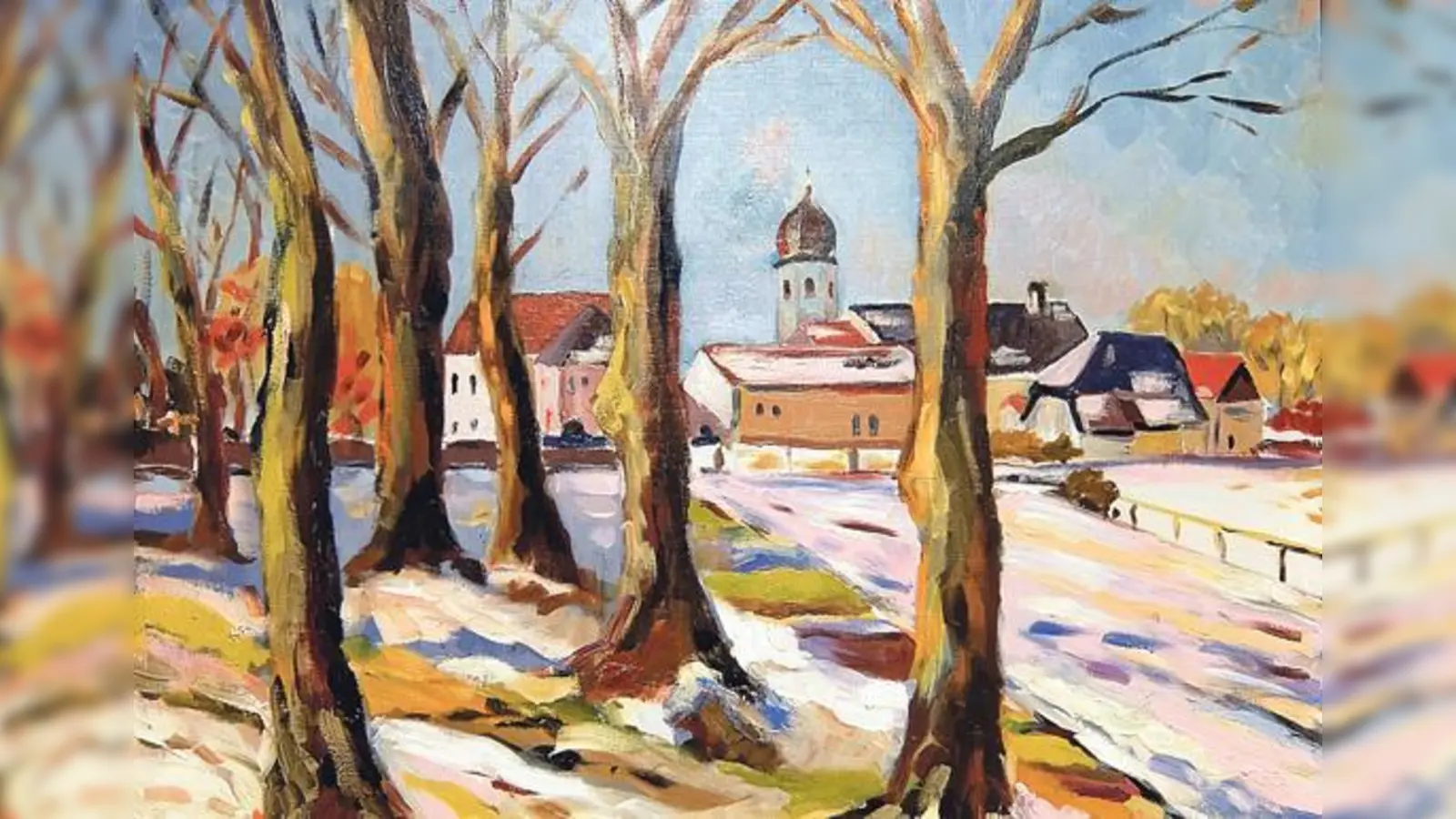 Auf diesem Bild von Emil Vinzenz ist der Winter, der hierzulande gerade nicht ist	 (Repro: Museum)