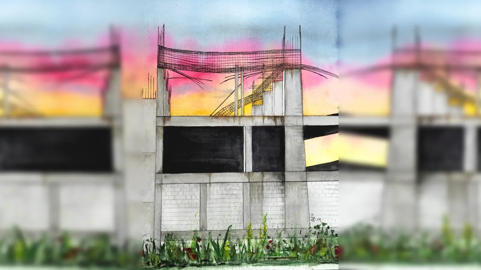 Die Unvollendete: Ein Aquarell von Gretel Hanft.  (Foto: Franz Still)