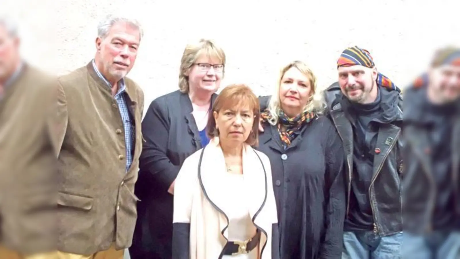 Initiatoren: Jürgen Quest (v.l.), Ingrid Felber, Carmen und Werner Frank und vorne Ilona Schönlau.	 (F: VA)