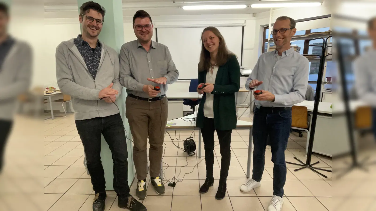 Geben den Startschuss für den Freizeitplan 22, v.l.: Felix Donaubauer, Sebastian Kriesel, Stefanie Plank und Björn Friedrich.  (Foto: pst)