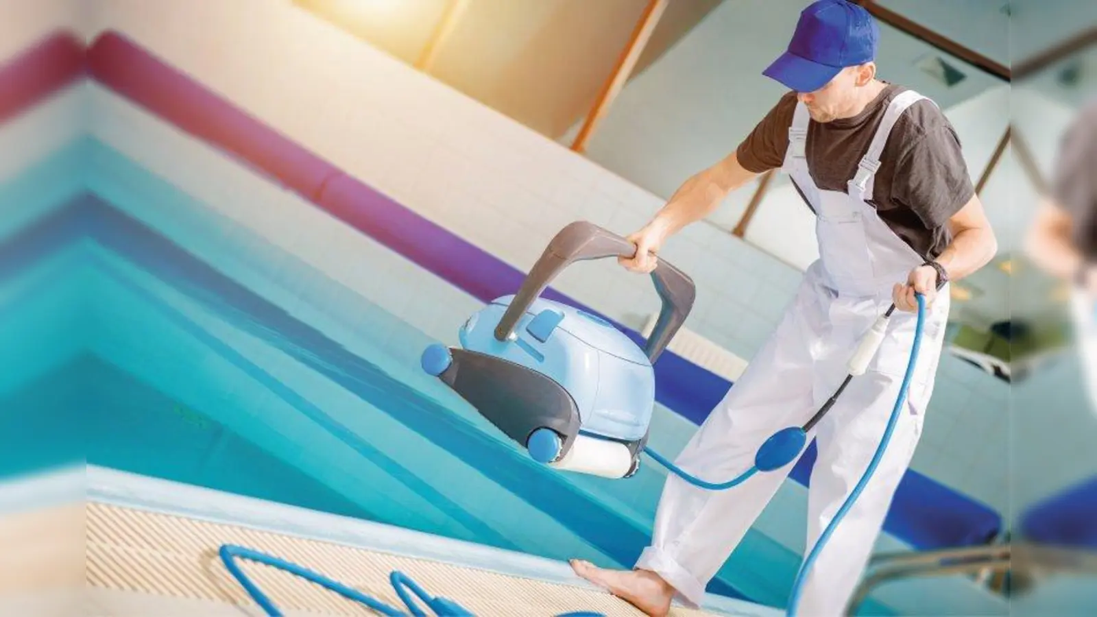Der Einsatz von Reinigungsrobotern im Schwimmbad ist bereits heute eine Selbstverständlichkeit. (Foto: welcomia/123rf.com/randstad)