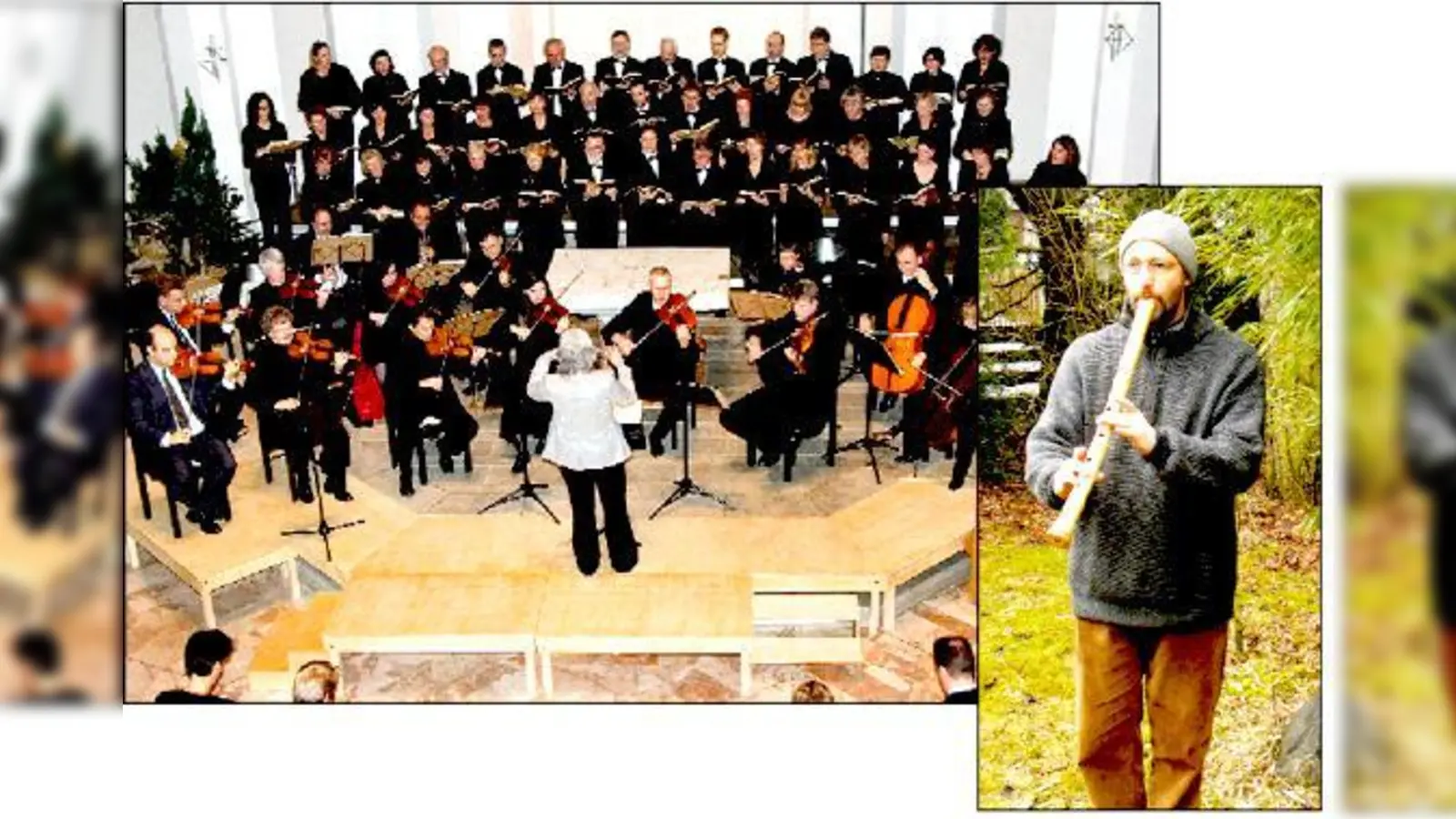 Ein ungewöhnliches Konzert in vielerlei Hinsicht, auch bei der  Besetzung: Fritz Nagel (re.) wird die Shakuhachi blasen, eine  japanische Flöte, aus Bambusrohr gefertigt.	  (Foto: VA, Sonja Diller)