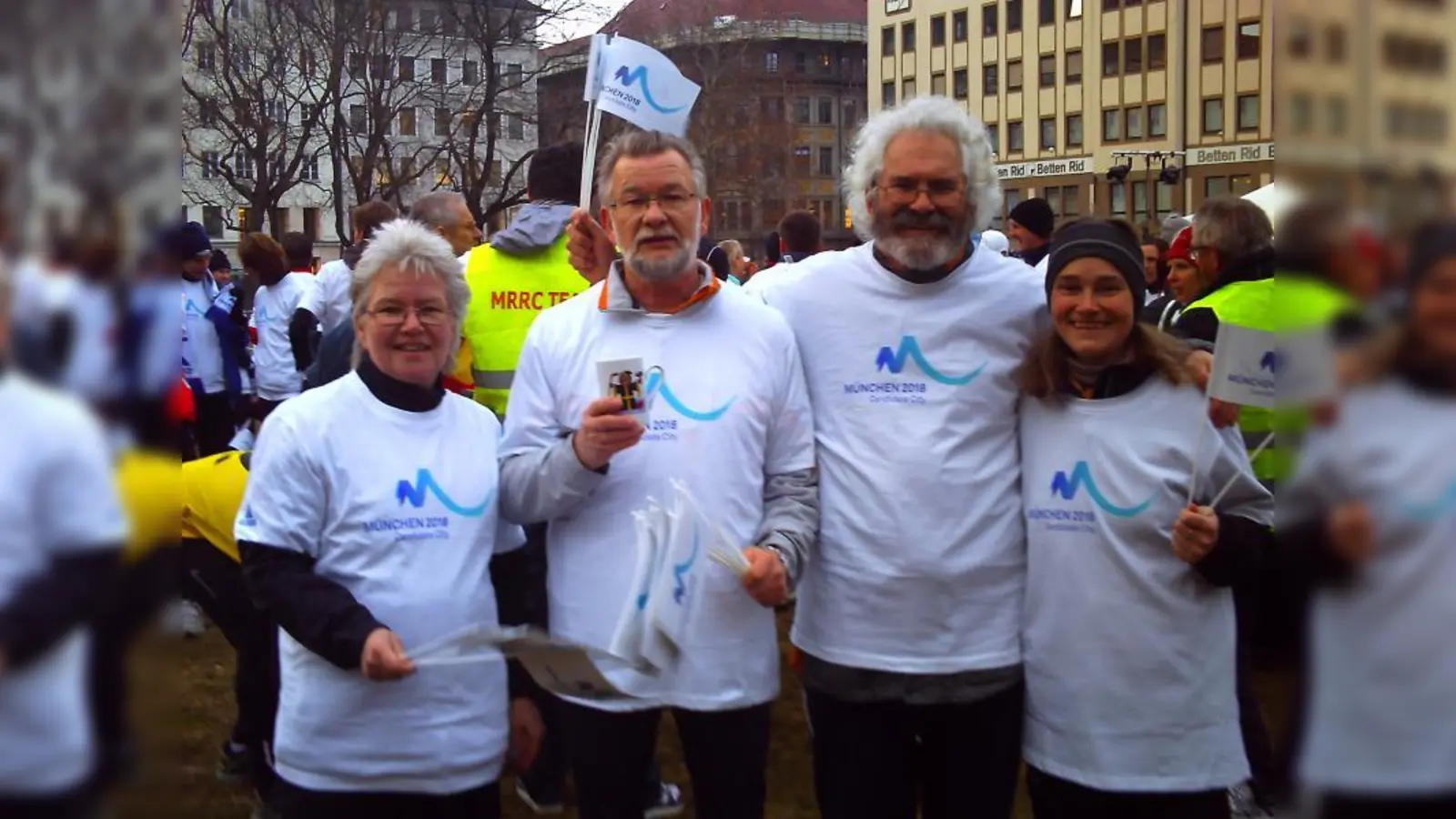 Freuten sich mit dabei zu sein: die Läufer des SC Amicitia am Marienhof. (Foto: pi)