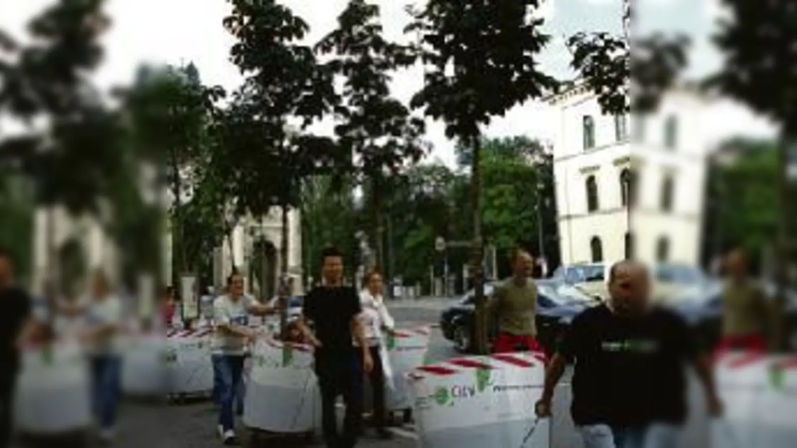 Rollen wieder zurück nach Schwabing: Ab dieser Woche zieren diverse Wanderbäume wieder die Herzogstraße.	 (Foto: VA)