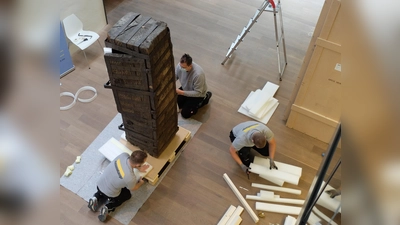 Der Pfarrschatzschrank aus Reichenkirchen stand bis 1948 in der Sakristei der dortigen Kirche St. Michael. (Foto: Museum)