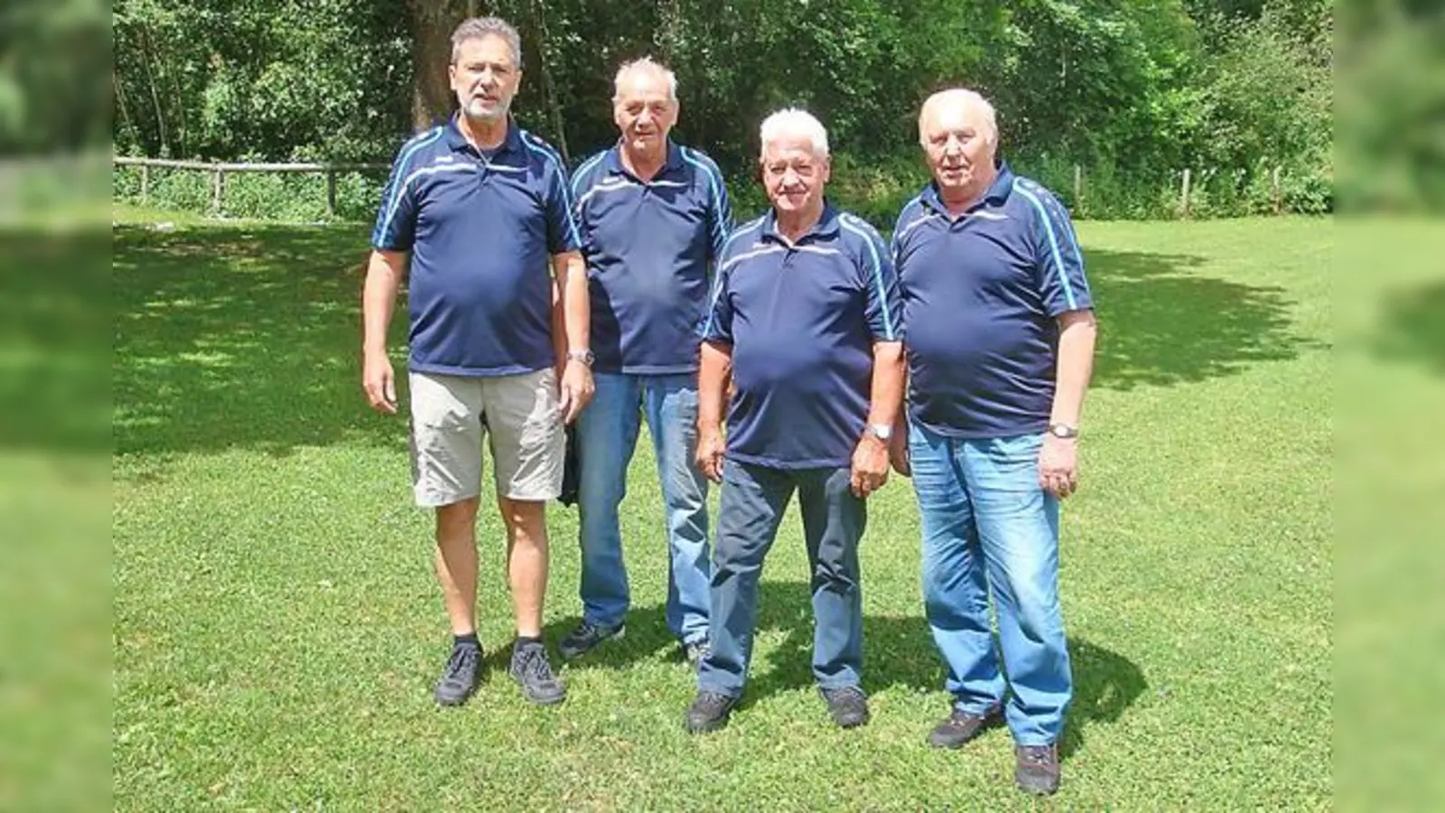Haben alles gegeben: Gerhard Poschmann, Bernhard Bletz, Adam Walter und Hubert Malzer. Am Ende belegte man den vierten Platz.	 (Foto: FC Fasanerie Nord)