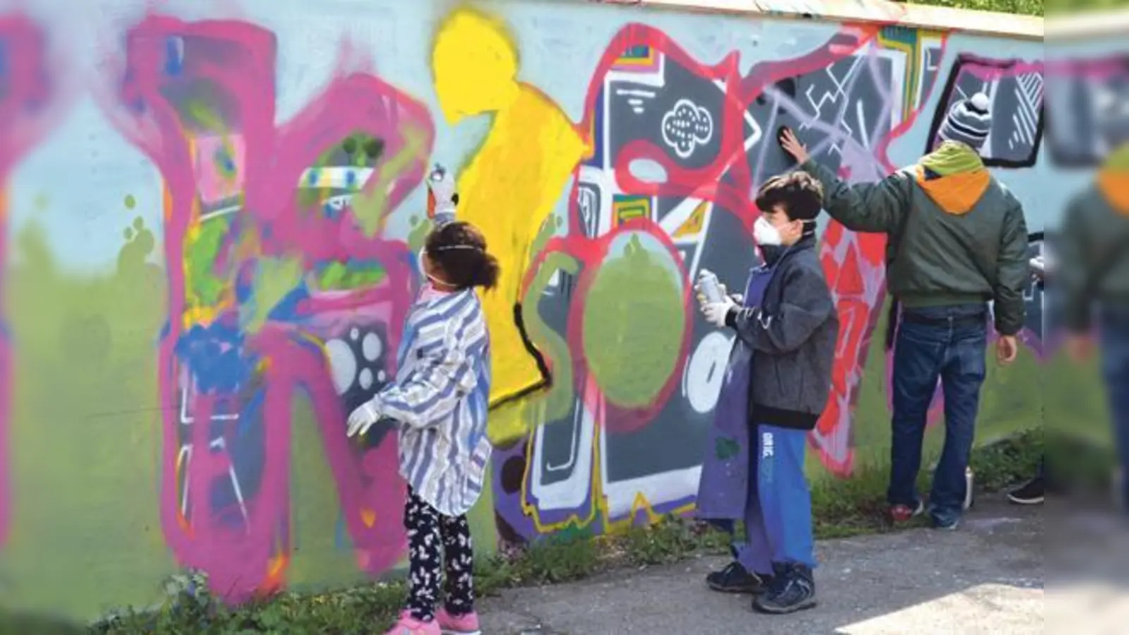 Das Maifest bietet unterschiedliche Aktivitäten für die Kiddies und Teenies - auch Graffiti ist mit dabei.	 (Foto: VA)