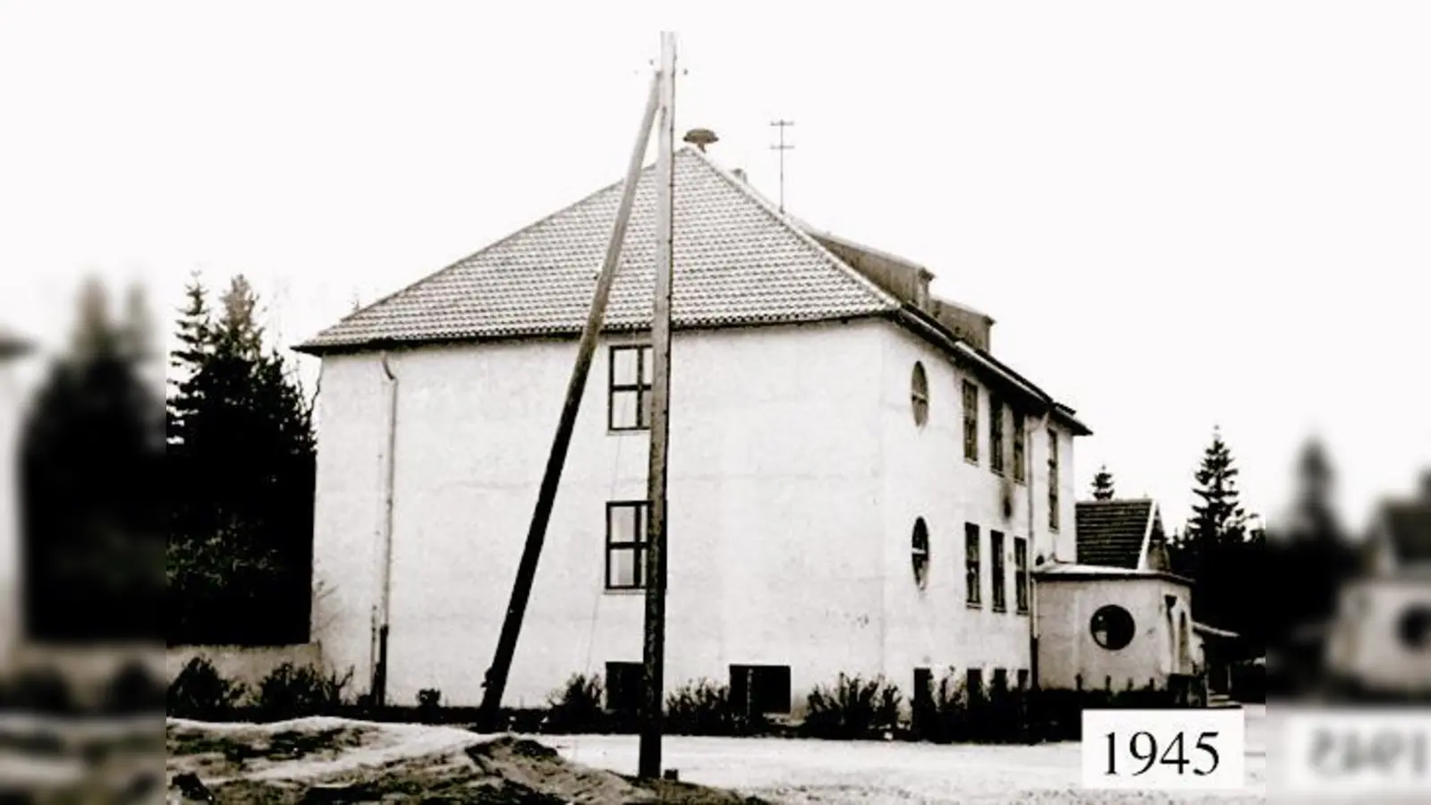 Ein Bild von der Grundschule an der Friedenssstraße aus dem Jahre 1945.  (Foto: Privat)