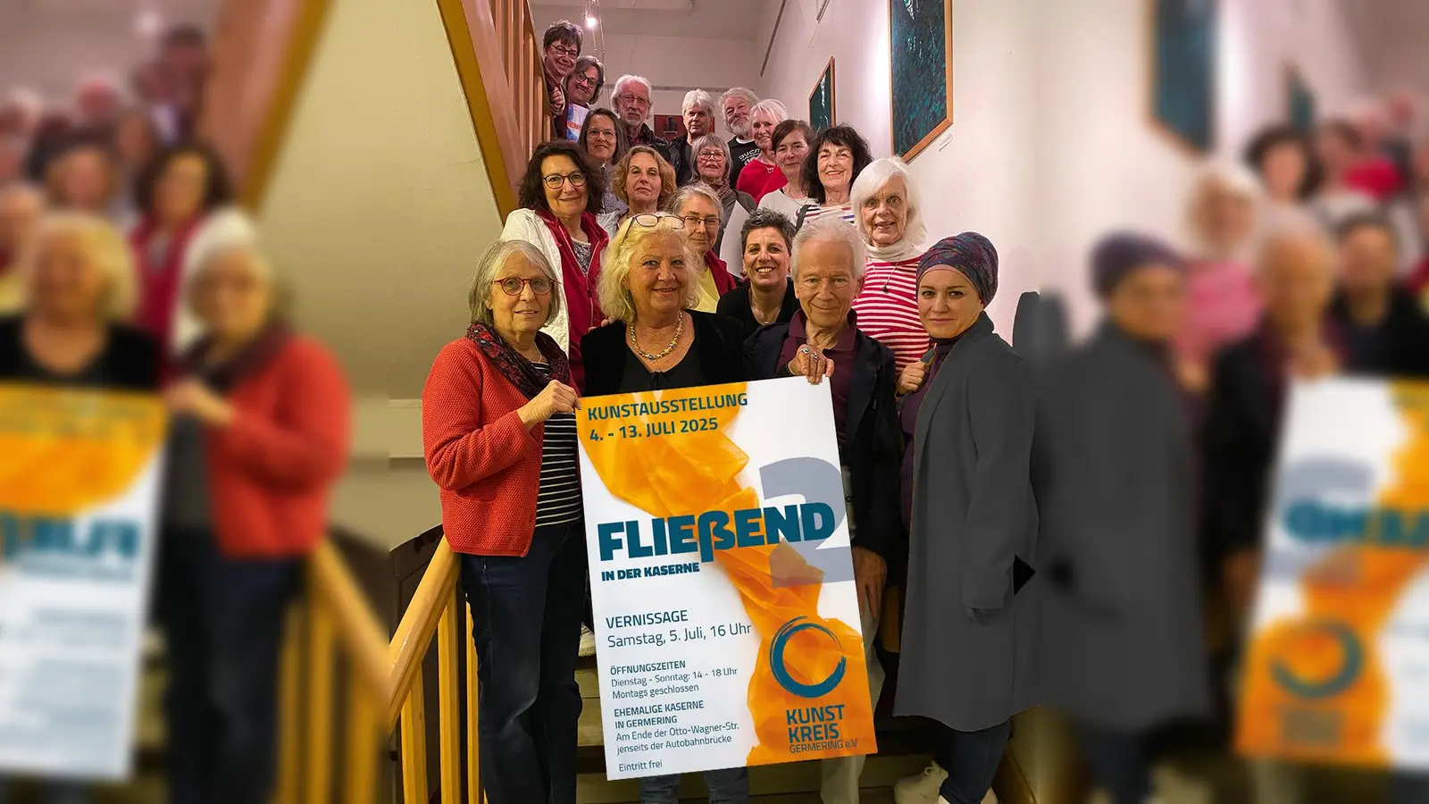 Die Ausstellung ist wieder von den Mitgliedern des Kunstkreises Germering ehrenamtlich auf die Beine gestellt worden. (Foto: Alessia Paggi)