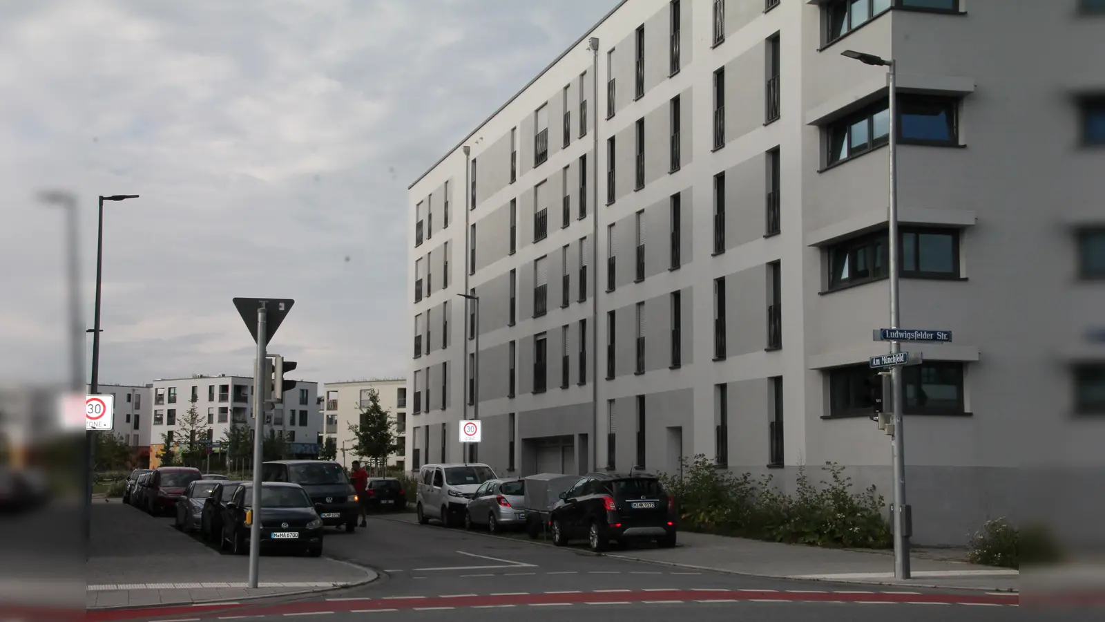 Das ehemalige Diamaltgelände ist inzwischen zum Wohnquartier geworden. Andere Bauvorhaben sind noch in der Planungsphase. (Foto: bb)