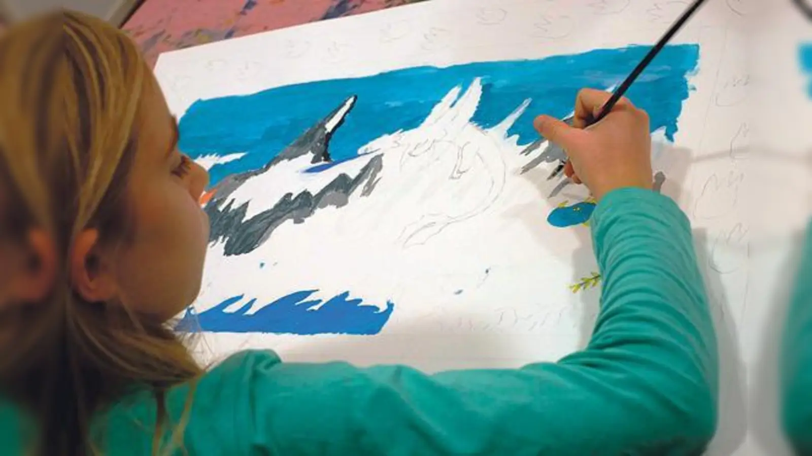 Kinder von sieben bis zwölf lernen Malen.	 (Foto: VA)