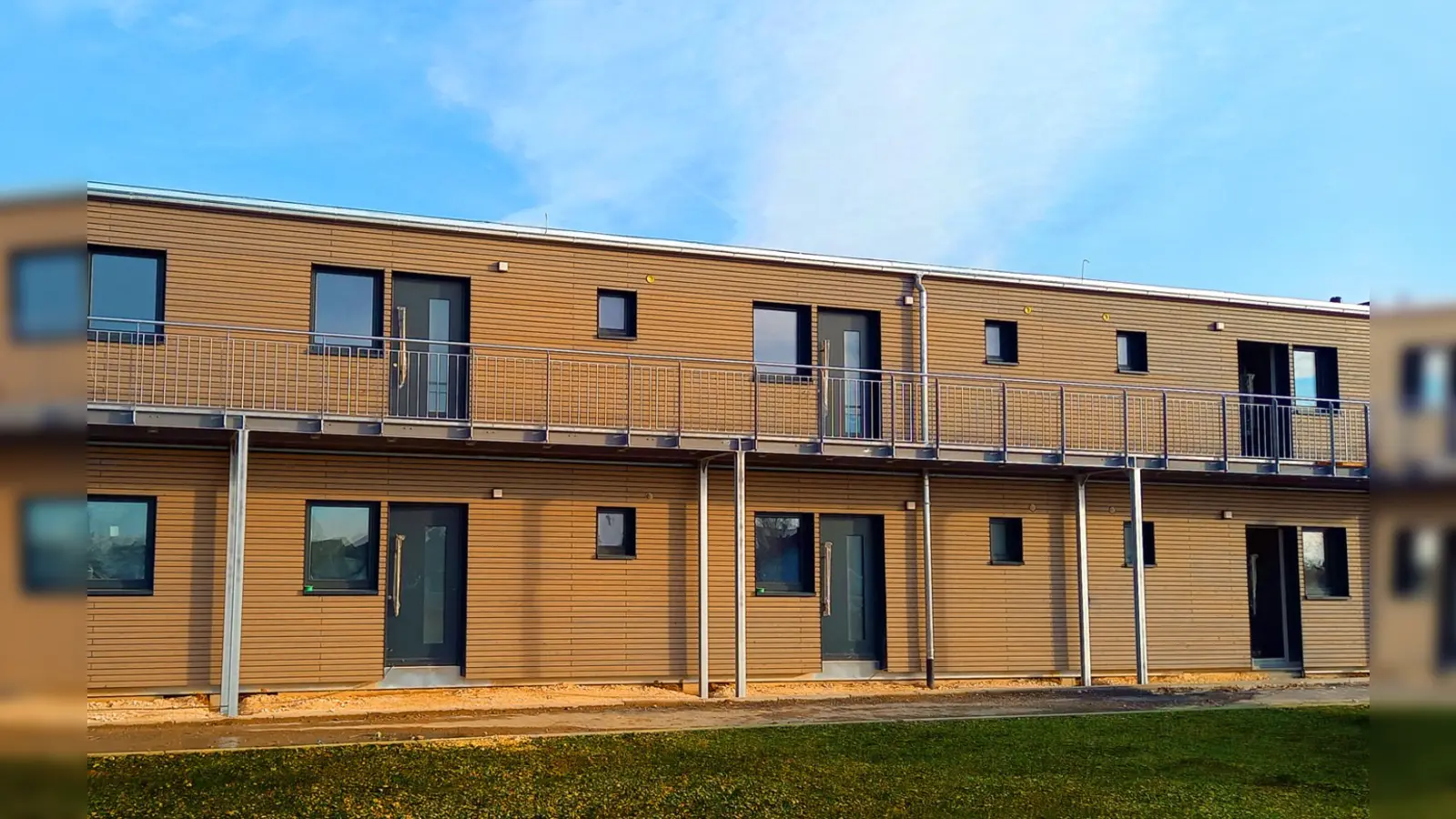 So könnten die Wohncontainer der neuen Obdachlosen-Unterkunft aussehen.  (Symbolbild: © Heinkel Modulbau GmbH)