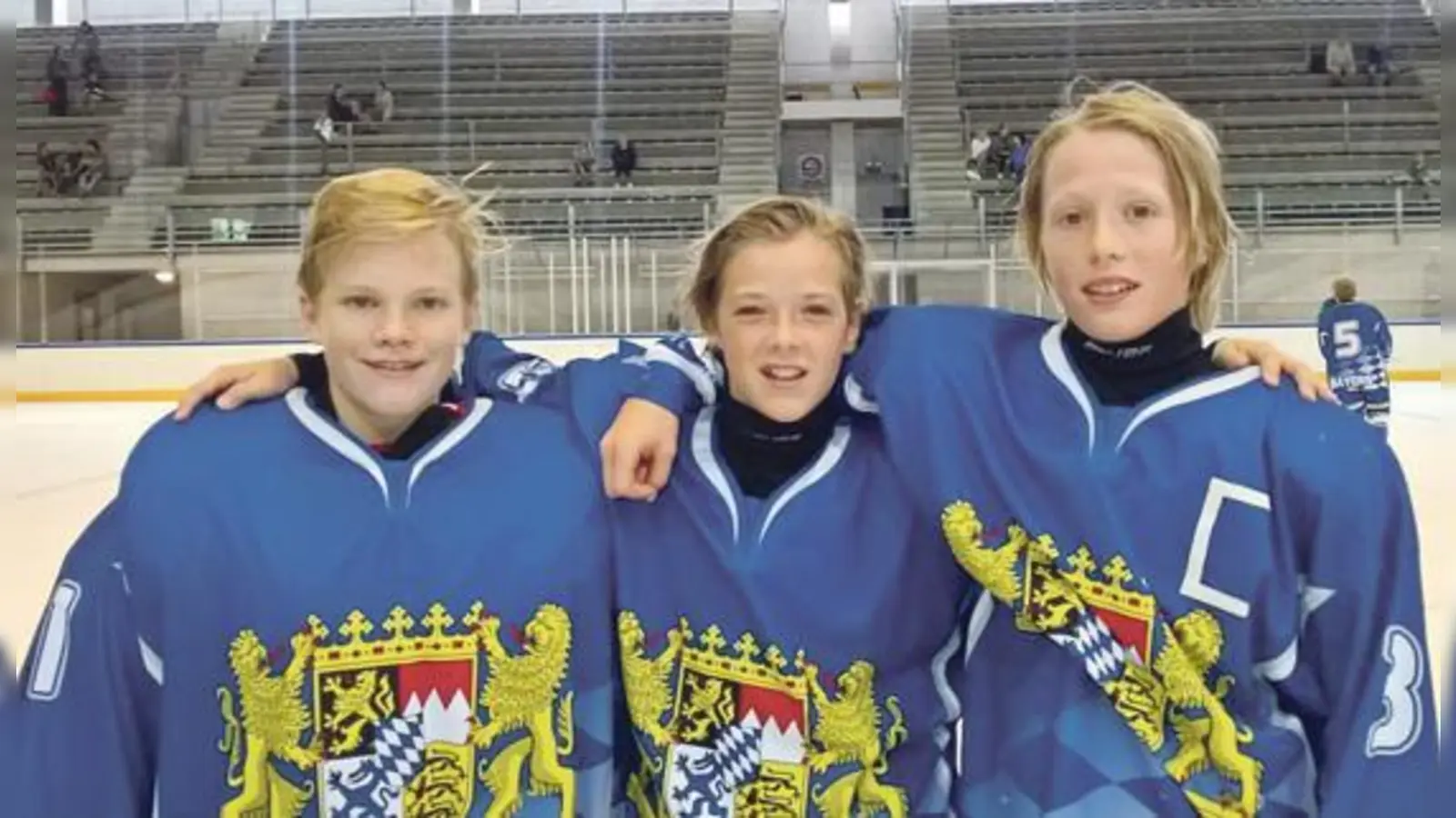 Welche für die Zukunft: Die drei Klosterseer Talente (von links) Paul Stocker, Georg Thal und Julius Sumpf im BEV-Trikot nach dem Turniersieg mit der U14 der Bayerischen Auswahl in der Schweiz.       	 (Foto: Archiv/CU)