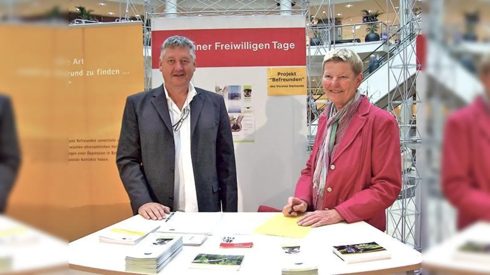 Johannes Sonner und Marianne Seidl beantworten gerne alle Fragen zum Verein Horizonte e. V.	 (F.: privat)