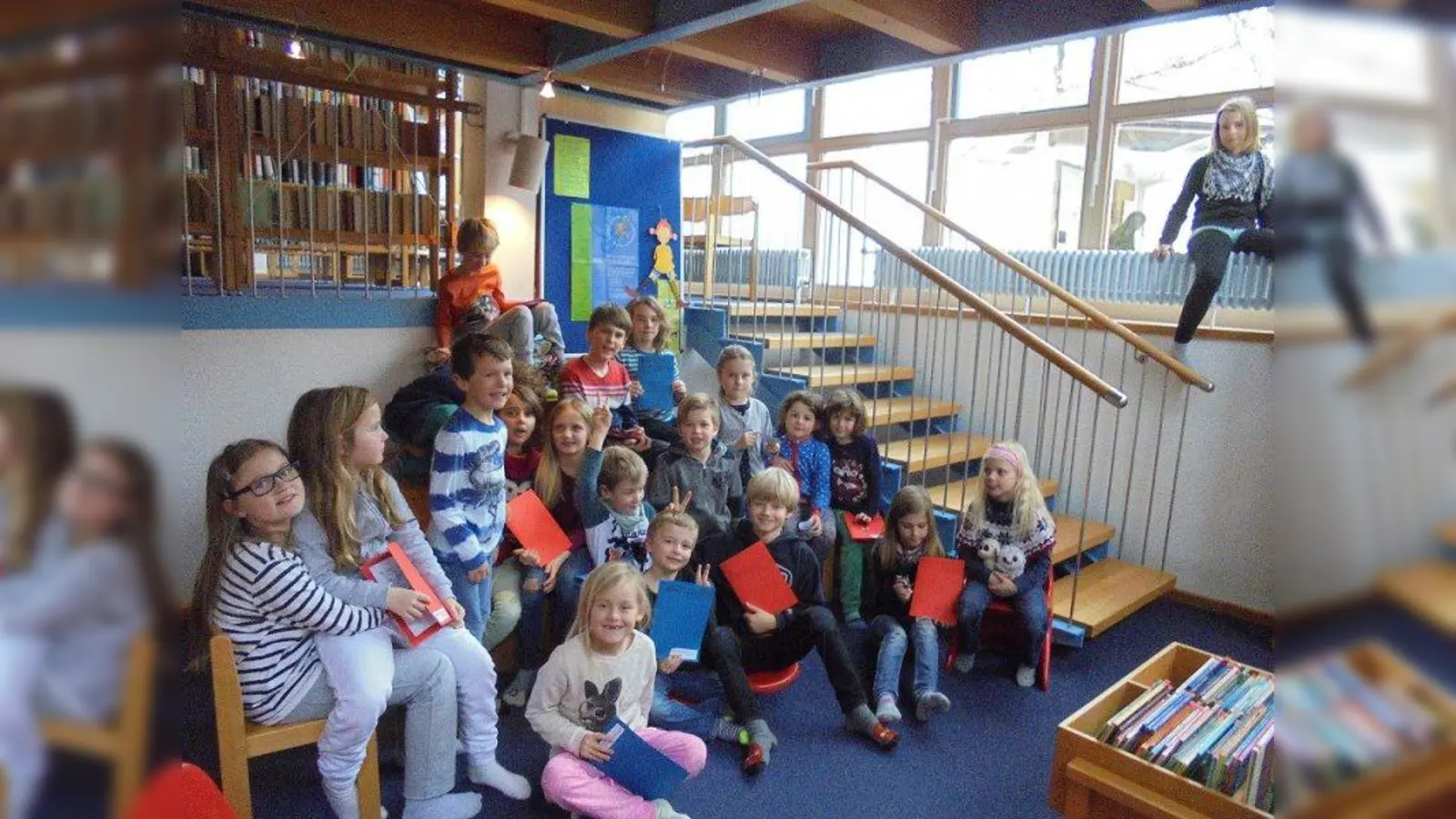 Viel Quatsch in der Gemeindebücherei. Rund 20 Kids durften sich so richtig austoben. (Foto: dwu)