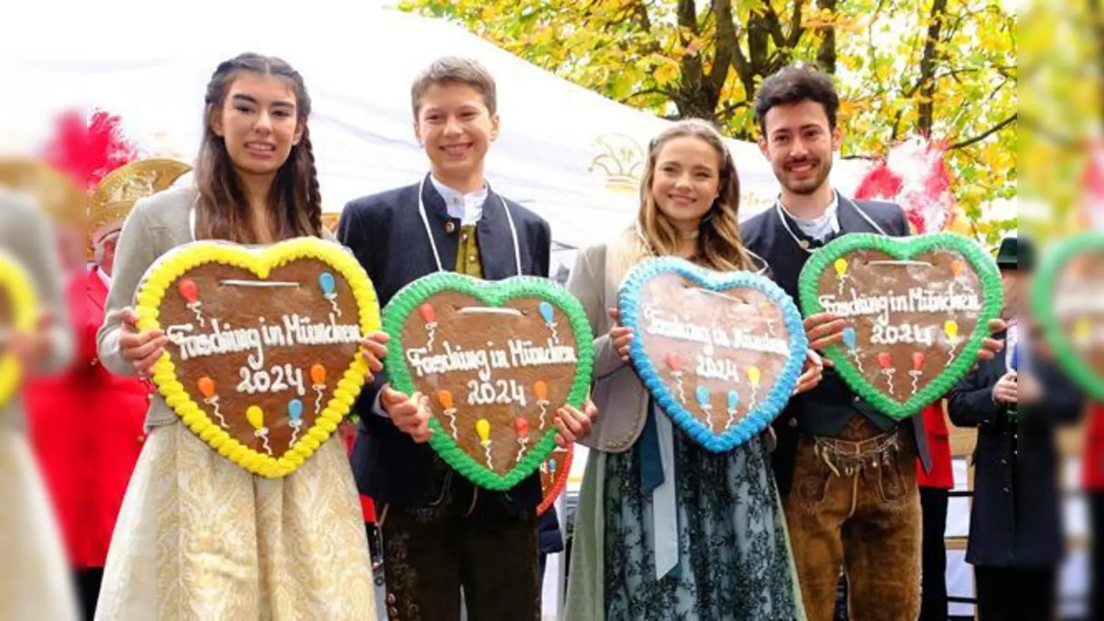 2020: Erst kürzlich wurden am Marienplatz „Seine Tollität” Prinz Moritz - und „Ihre Lieblichkeit” Prinzessin Desreè. I. sowie das Narrhalla Kinderprinzenpaar Marlon und Sophie inthronisiert.  (Foto: Robert Bösl)