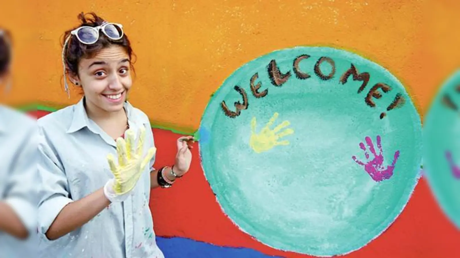 An der Bayernkaserne soll ein 350 Quadratmeter großes Wanbild der Willkommenskultur entstehen.	 (Foto: Mohr-Villa)