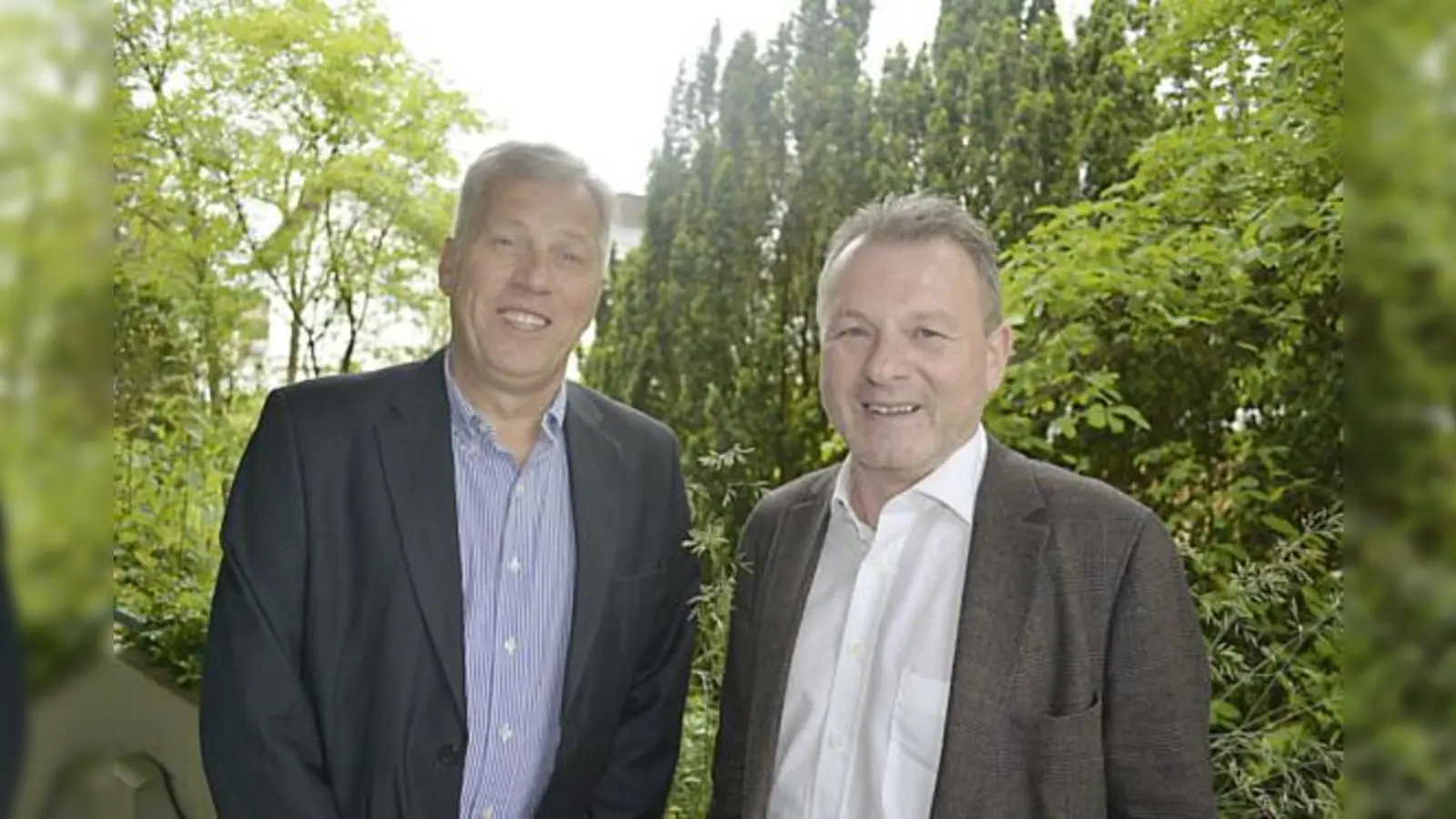 Rektor Karl Spreng (rechts) und Konrektor Martin Förster arbeiteten elf Jahre lang eng zusammen.	 (Foto: MO)