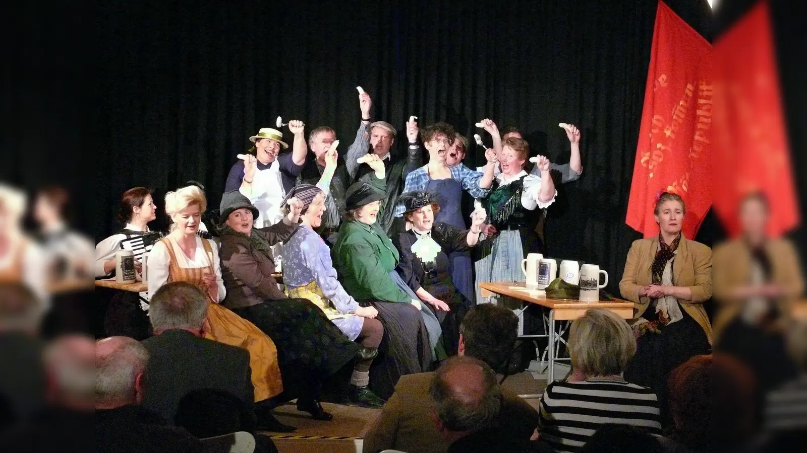 Das Isarmärchen – wild und witzig dargebracht von Rose Bihler Shahs Sängern. (Foto: Christopher Lex)