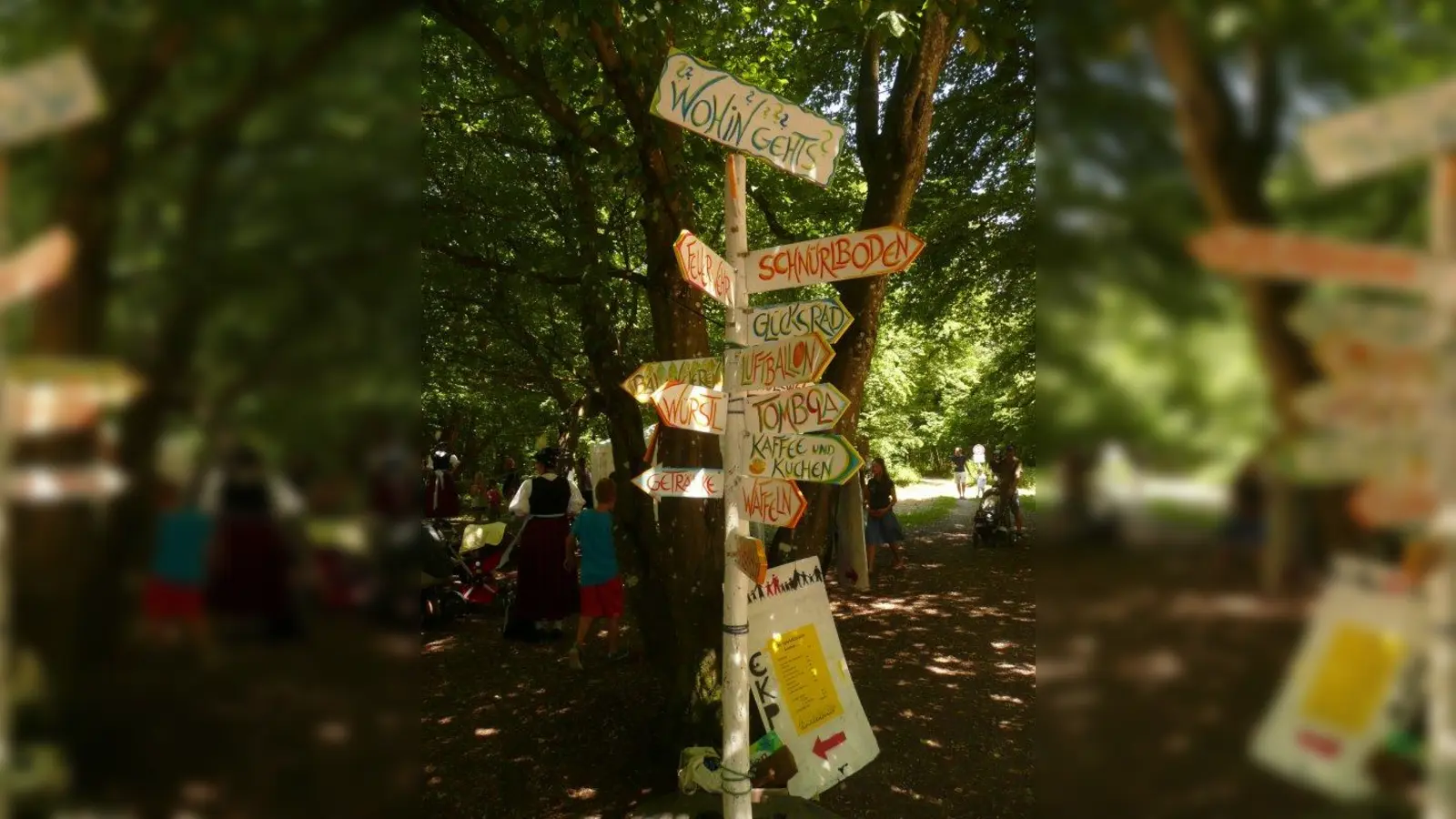 Hier geht's zu den einzelnen Aktionen beim Waldfest. (Foto: EKP)