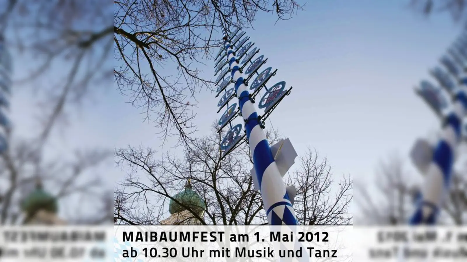 Unterm Maibaum wird gefeiert.	 (Foto: VA)