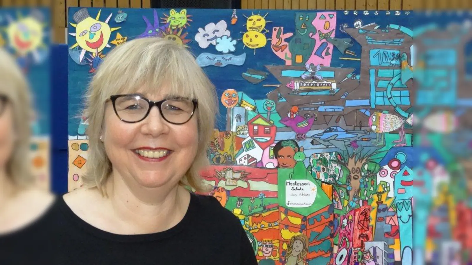 Cornelia Kripp-Renz, Leiterin der Montessori Schule, ist begeistert von der Projektwoche. „Die Vielfalt unserer Schule ist klar geworden”, schwärmt sie. (Foto: tab)