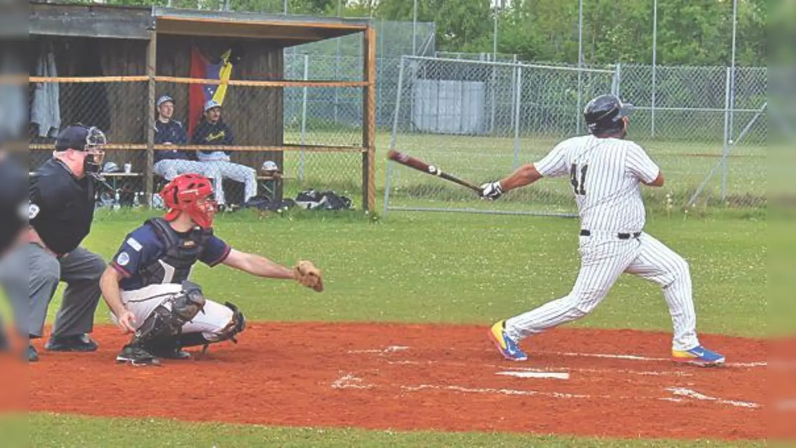 Jimi Roura schlug einen Home Run im ersten Spiel, das die München Caribes 11:1 gewannen.	 (Foto: VA)