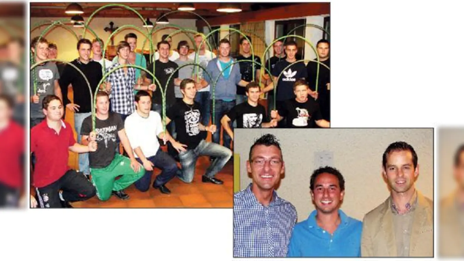 Jetzt heißt es für die Auserwählten erst Mal Tanzstunden nehmen  Schwänzen ist tabu (o.). Die Vorstandsmitglieder der Schäfflerzunft (v. l.) Günter Sassmann, Emmeran Haller und Otto Lindinger nehmen schon Tanzbestellungen entgegen.	 (Fotos: cs)