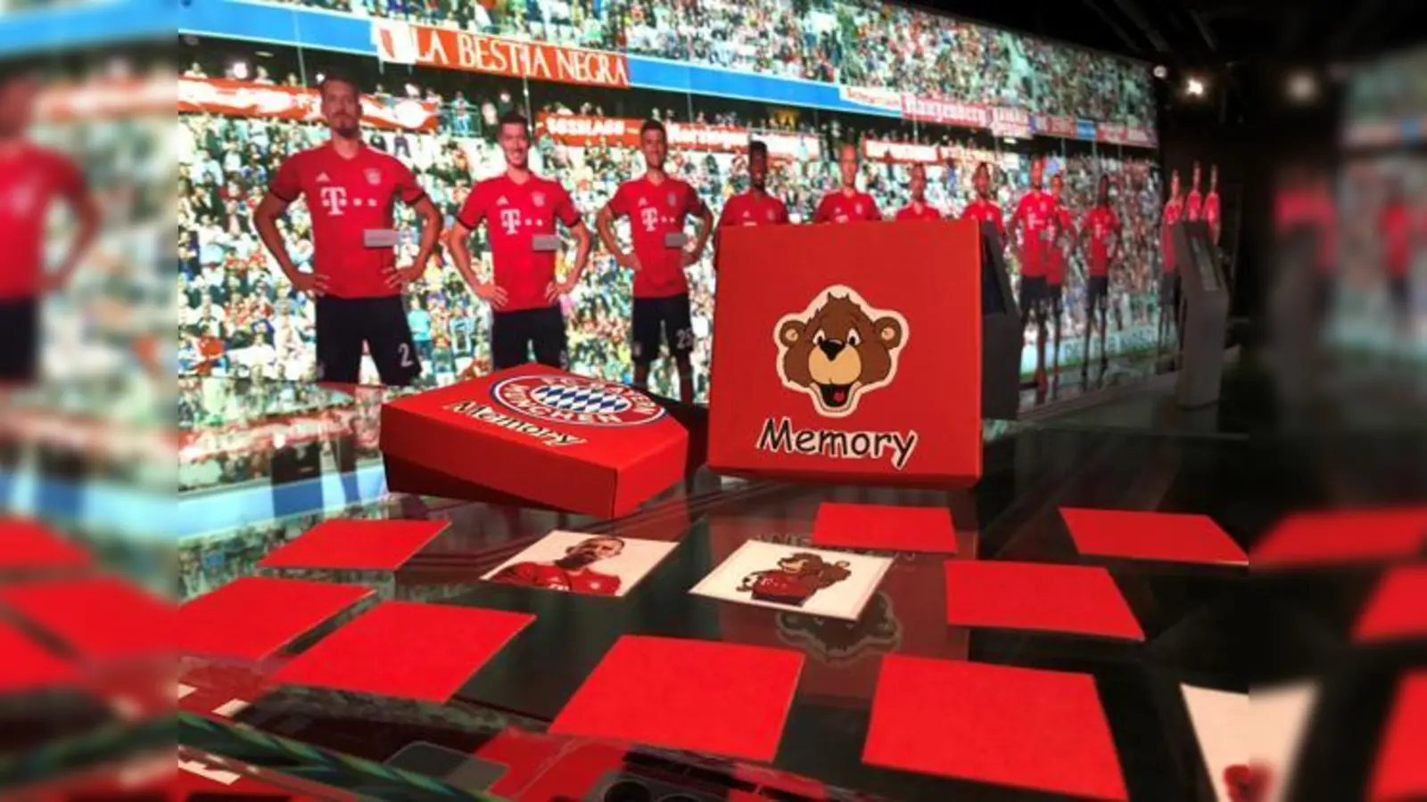 Memory basteln in der FCB Erlebniswelt. (Foto: FCB)