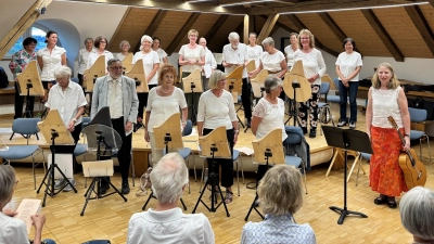 Die Veeh-Harfengruppen gaben ein Konzert. (Foto: Josef Dichtl)