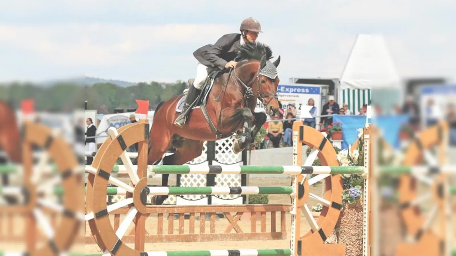Ein spannendes Dressur- und Springturnier findet am kommenden Wochenende auf dem Gut Riedhausen in Brunnthal statt. 	 (Foto: Privat)
