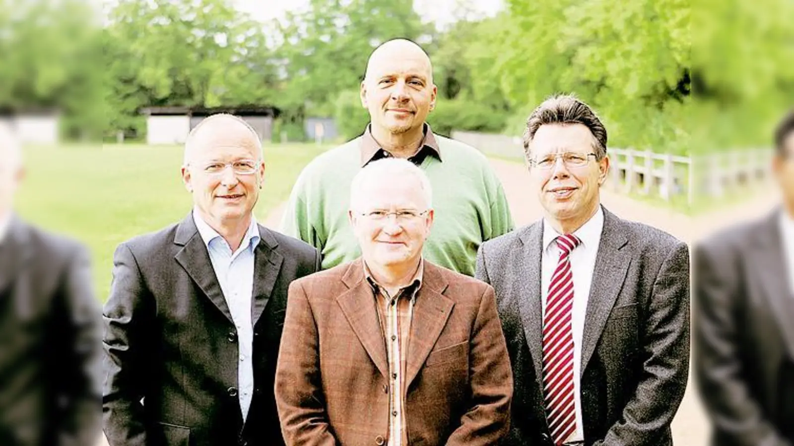 Der neue Vorstand (v. li.): Reiner Koebe, Schatzmeister, Geschäftsführer Helmut Matkowitz, 2. Vorstand Rainer Schwanzer, 1. Vorstand Lutz Kusche.  (Foto: FC)